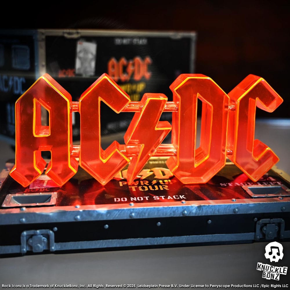 🧪 LAB | SU ORDINAZIONE AC/DC Rock Ikonz On Tour Statue PWR UP Tour Road Case