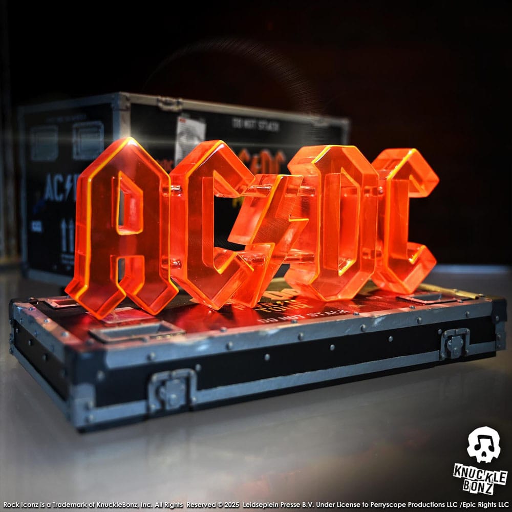 🧪 LAB | SU ORDINAZIONE AC/DC Rock Ikonz On Tour Statue PWR UP Tour Road Case