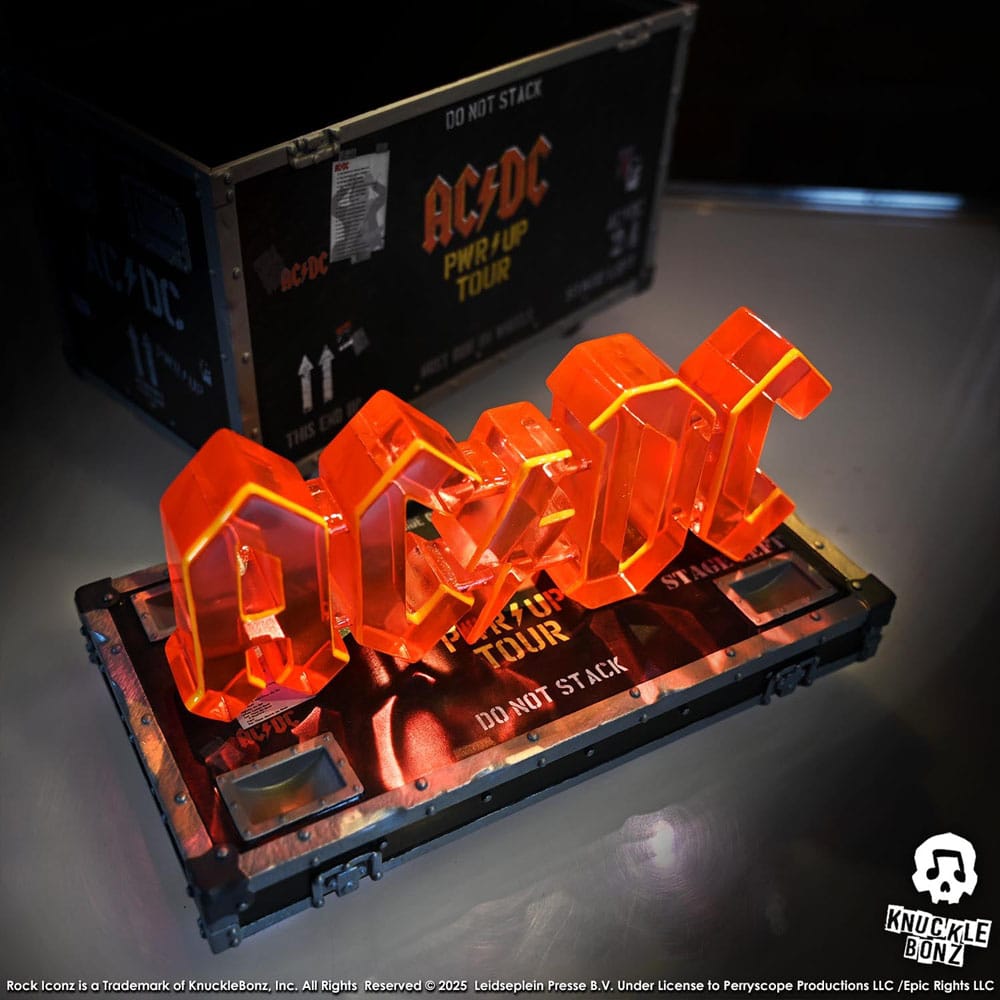 🧪 LAB | SU ORDINAZIONE AC/DC Rock Ikonz On Tour Statue PWR UP Tour Road Case