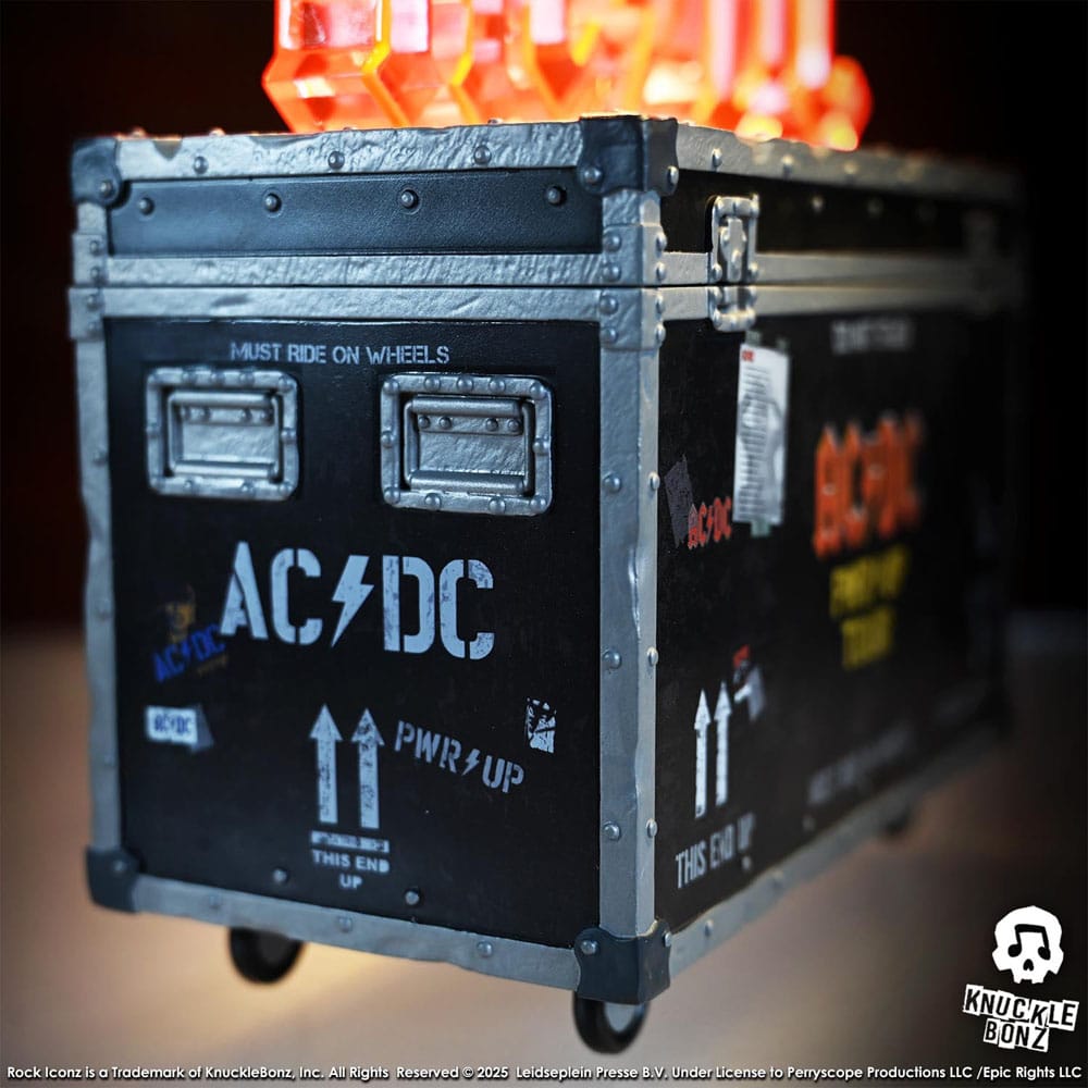 🧪 LAB | SU ORDINAZIONE AC/DC Rock Ikonz On Tour Statue PWR UP Tour Road Case