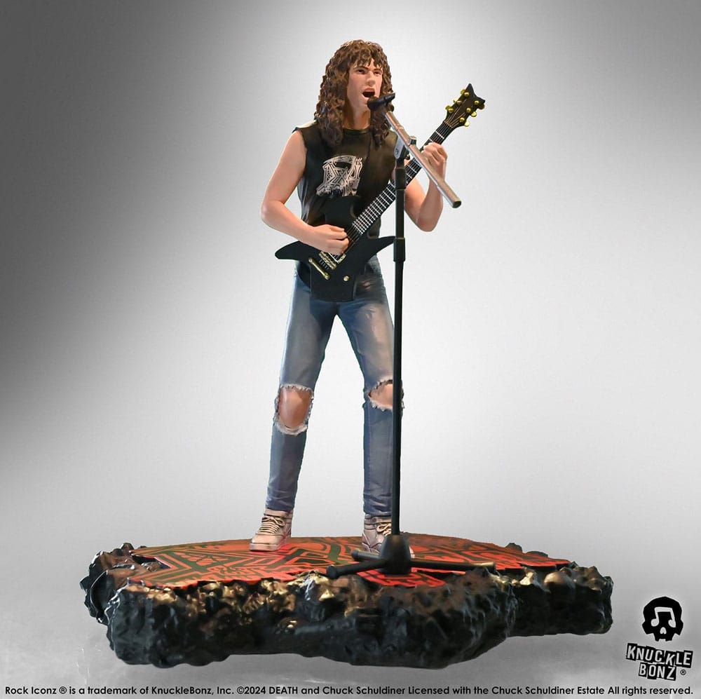 MADE TO ORDER Death Rock Iconz Statue Chuck Schuldiner II 22 cm