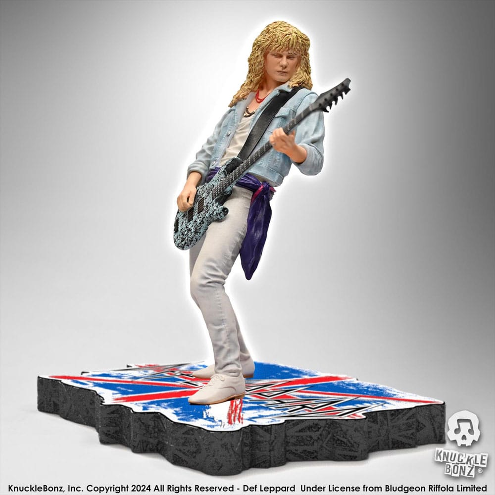 SU ORDINAZIONE Def Leppard Rock Iconz Statue Rick Savage 24 cm