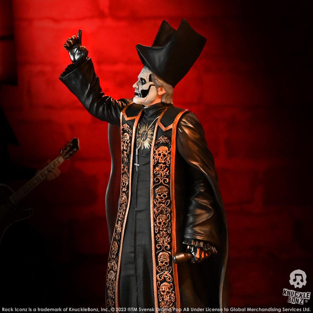 🧪 LAB | SU ORDINAZIONE Ghost Rock Iconz Statue 1/9 Papa Emeritus IV (Black Robes) 22 cm
