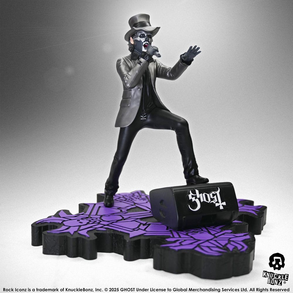 🧪 LAB | SU ORDINAZIONE Ghost Rock Iconz Statue Papa V Perpetua Top Hat 22 cm
