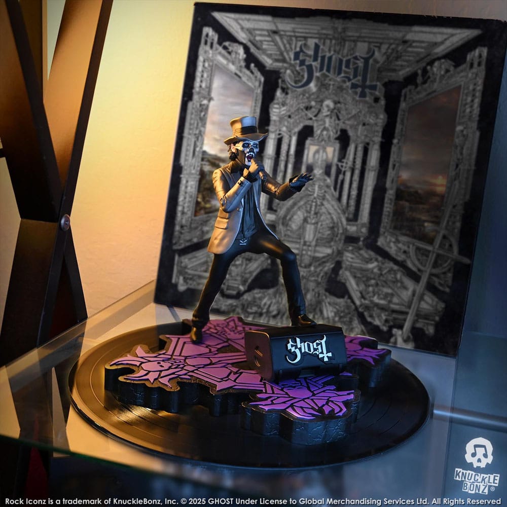 🧪 LAB | SU ORDINAZIONE Ghost Rock Iconz Statue Papa V Perpetua Top Hat 22 cm