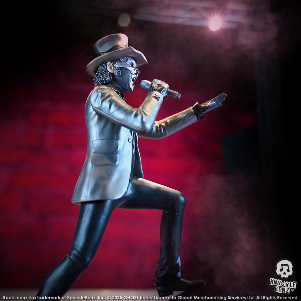 🧪 LAB | SU ORDINAZIONE Ghost Rock Iconz Statue Papa V Perpetua Top Hat 22 cm
