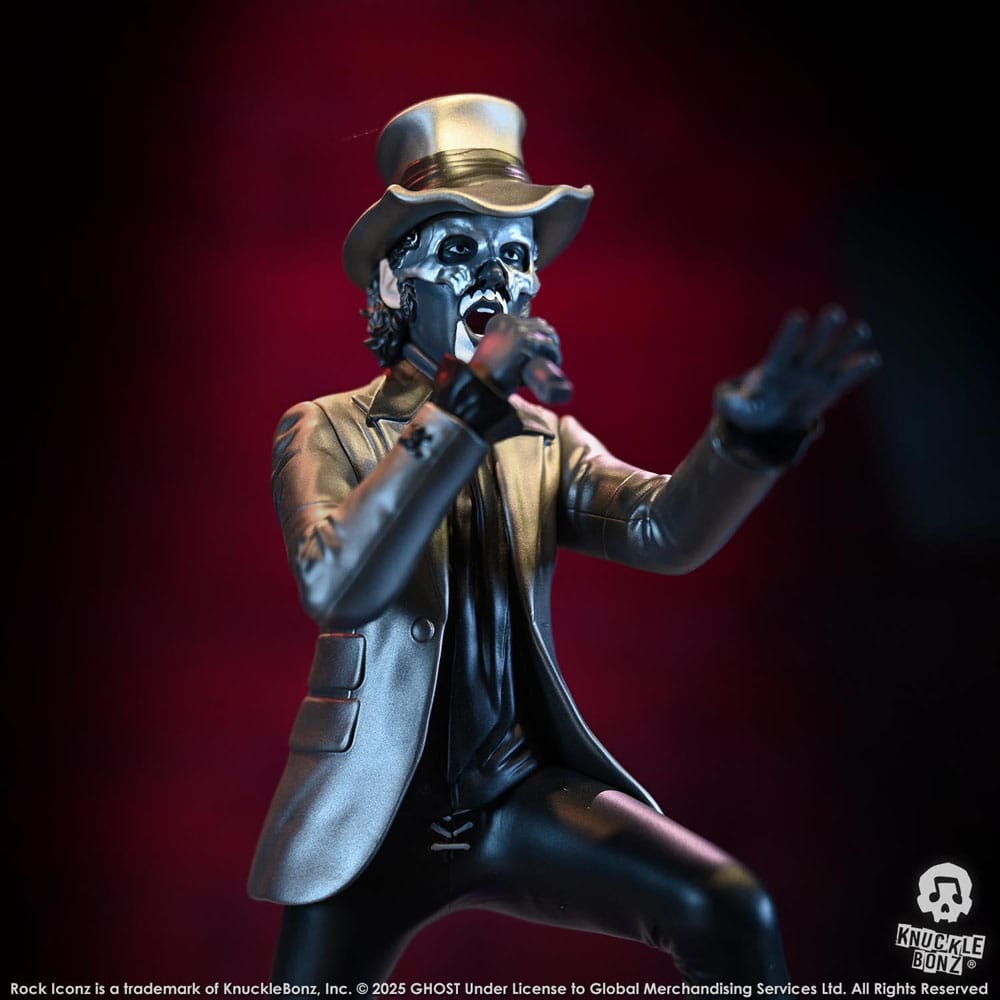 🧪 LAB | SU ORDINAZIONE Ghost Rock Iconz Statue Papa V Perpetua Top Hat 22 cm
