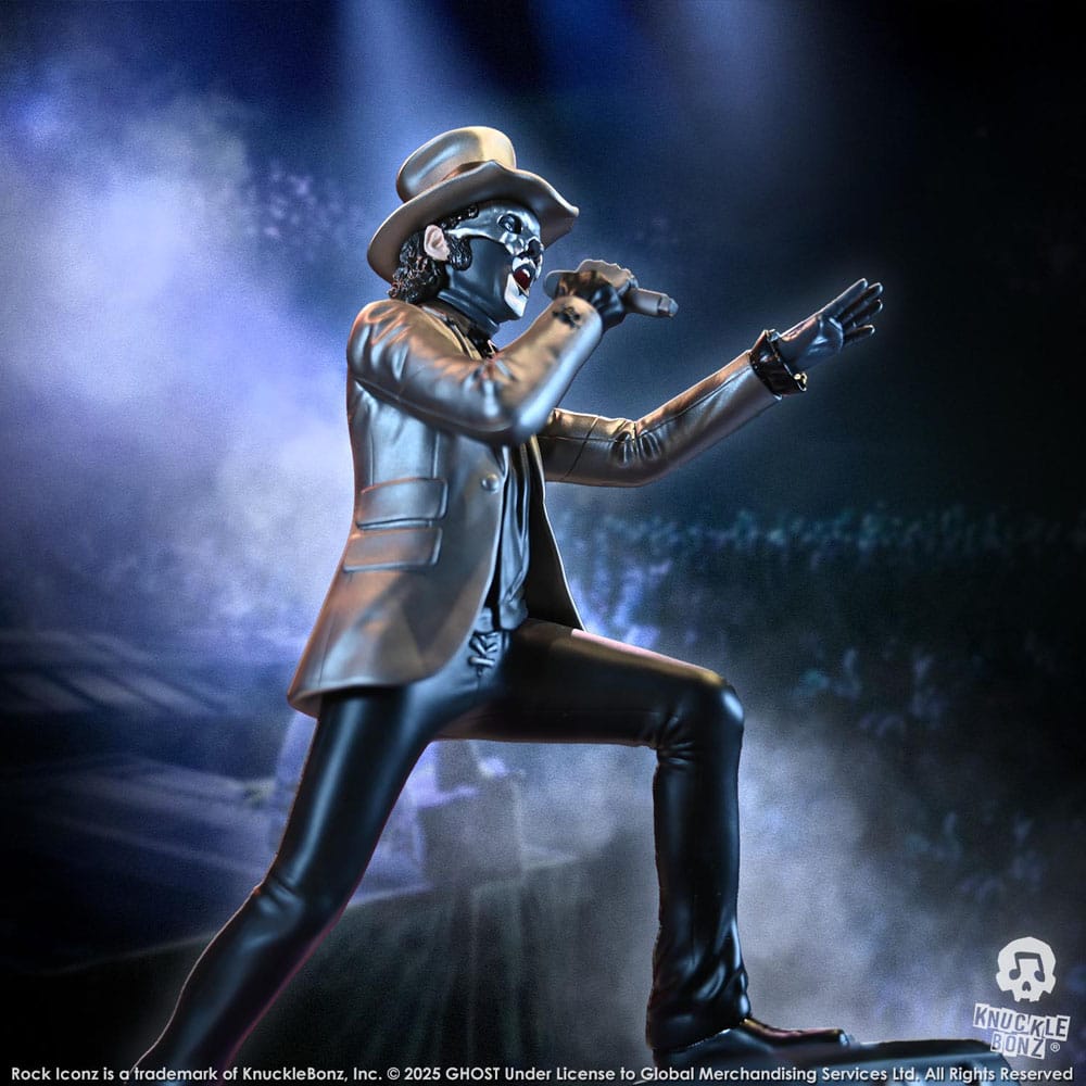 🧪 LAB | SU ORDINAZIONE Ghost Rock Iconz Statue Papa V Perpetua Top Hat 22 cm