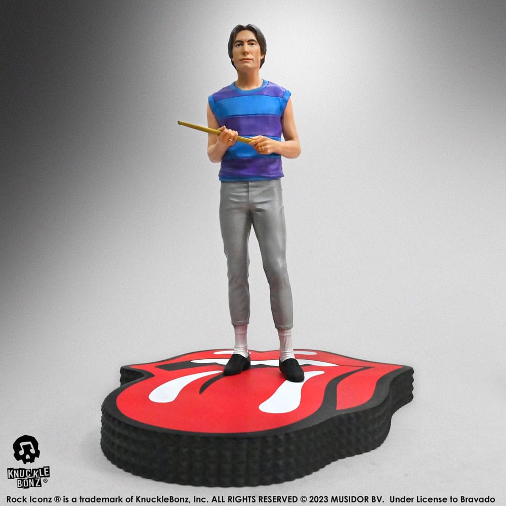 MADE TO ORDER The Rolling Stones Rock Iconz Statue Charlie Watts (Tattoo You Tour 1981) 22 cm