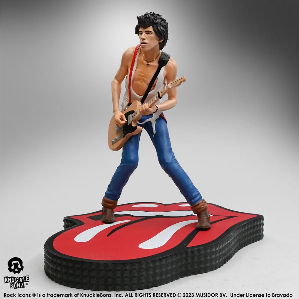 🧪 LAB | SU ORDINAZIONE The Rolling Stones Rock Iconz Statue Keith Richards (Tattoo You Tour 1981) 22 cm