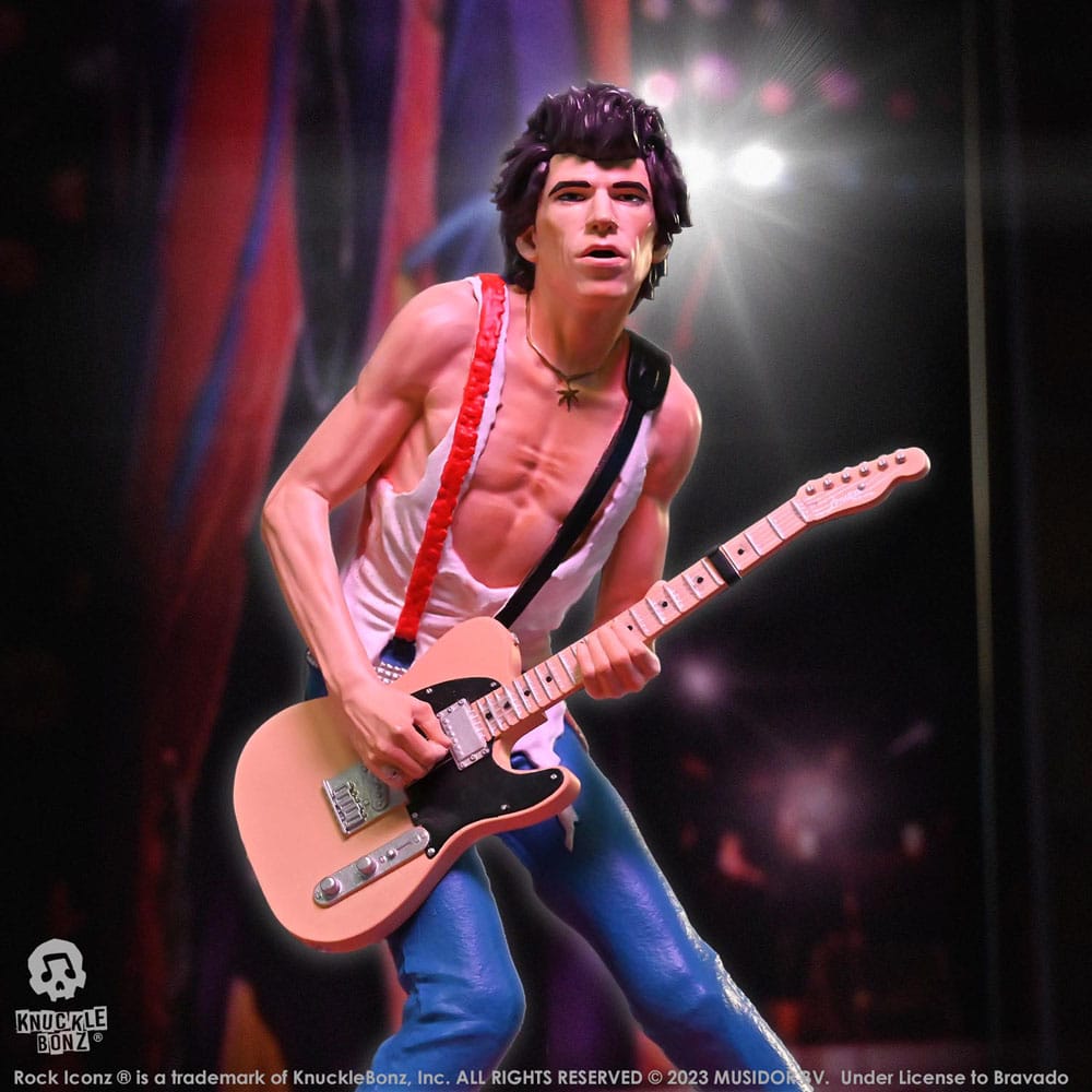 🧪 LAB | SU ORDINAZIONE The Rolling Stones Rock Iconz Statue Keith Richards (Tattoo You Tour 1981) 22 cm