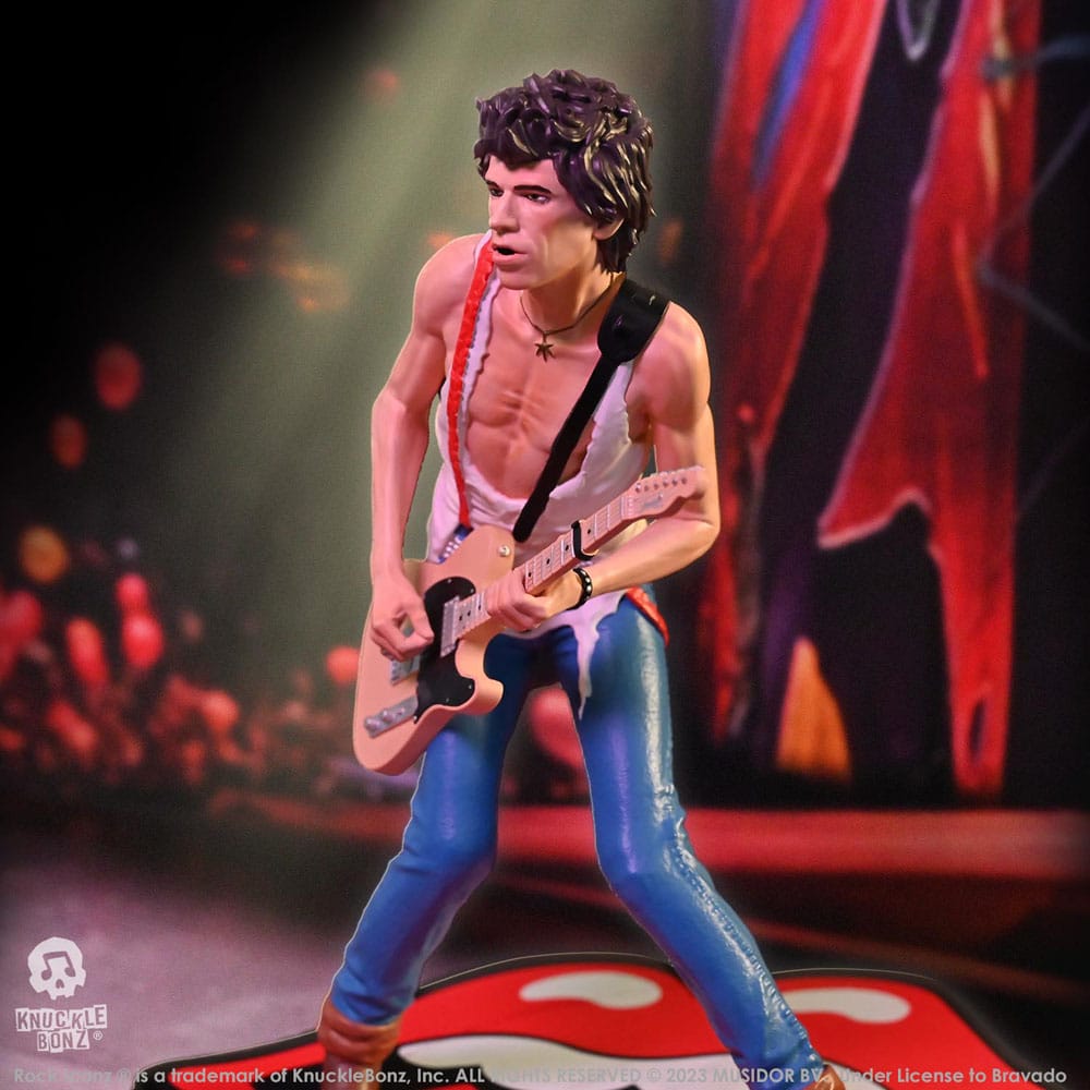 🧪 LAB | SU ORDINAZIONE The Rolling Stones Rock Iconz Statue Keith Richards (Tattoo You Tour 1981) 22 cm