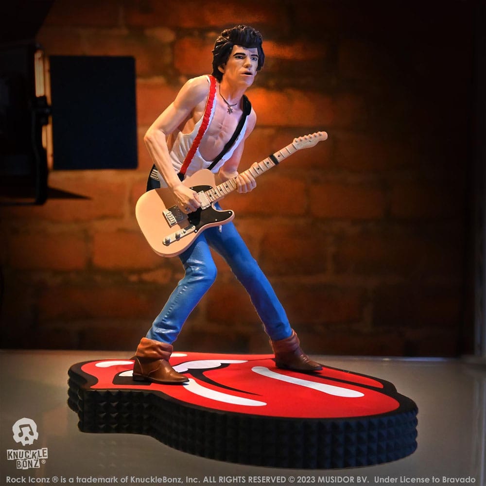 🧪 LAB | SU ORDINAZIONE The Rolling Stones Rock Iconz Statue Keith Richards (Tattoo You Tour 1981) 22 cm