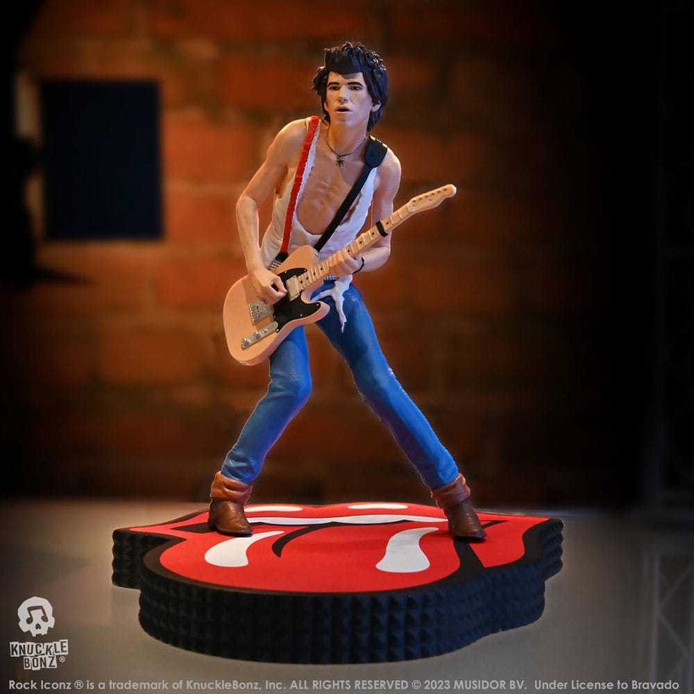 🧪 LAB | SU ORDINAZIONE The Rolling Stones Rock Iconz Statue Keith Richards (Tattoo You Tour 1981) 22 cm