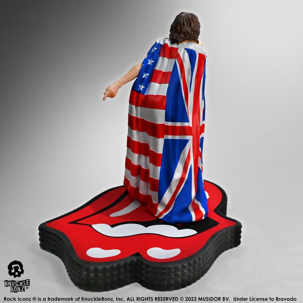 🧪 LAB | SU ORDINAZIONE The Rolling Stones Rock Iconz Statue Mick Jagger (Tattoo You Tour 1981) 22 cm