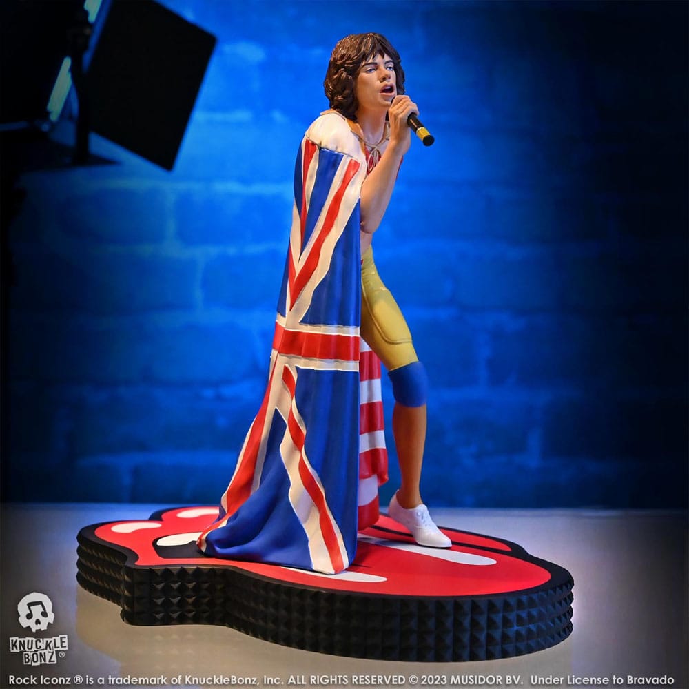 🧪 LAB | SU ORDINAZIONE The Rolling Stones Rock Iconz Statue Mick Jagger (Tattoo You Tour 1981) 22 cm