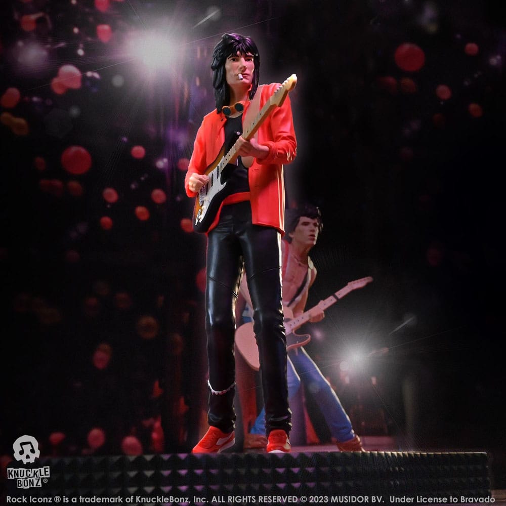 🧪 LAB | SU ORDINAZIONE The Rolling Stones Rock Iconz Statue Ronnie Wood (Tattoo You Tour 1981) 22 cm