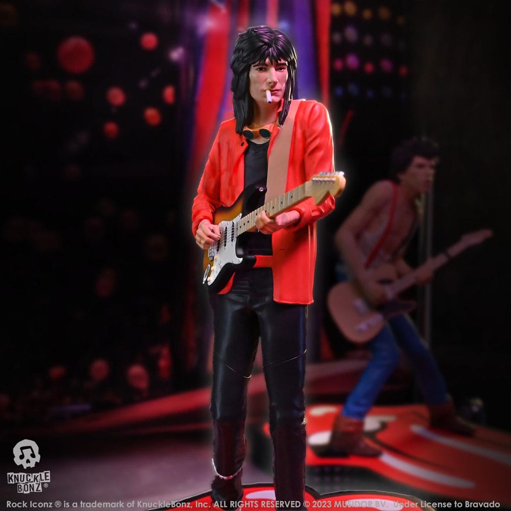 🧪 LAB | SU ORDINAZIONE The Rolling Stones Rock Iconz Statue Ronnie Wood (Tattoo You Tour 1981) 22 cm