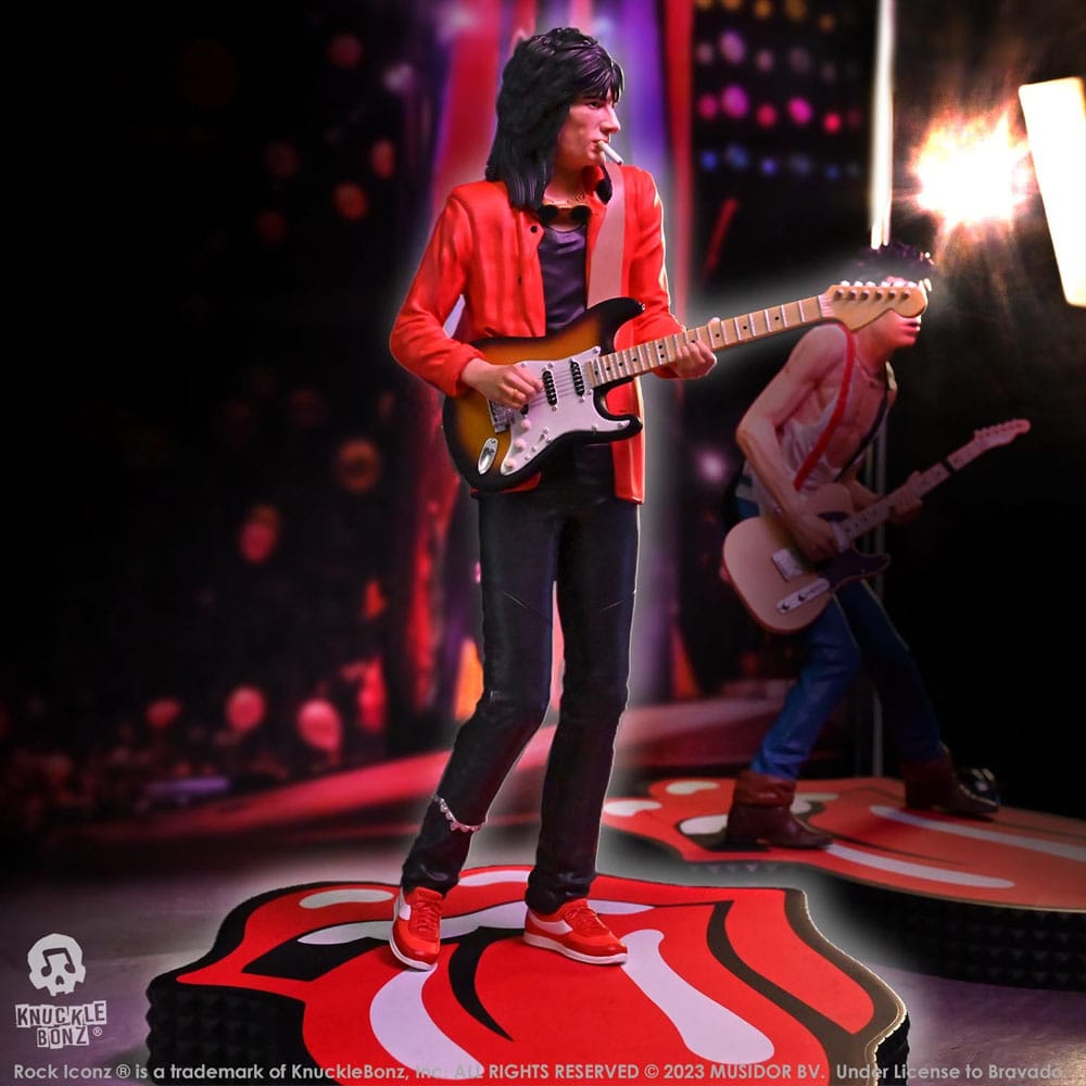 🧪 LAB | SU ORDINAZIONE The Rolling Stones Rock Iconz Statue Ronnie Wood (Tattoo You Tour 1981) 22 cm
