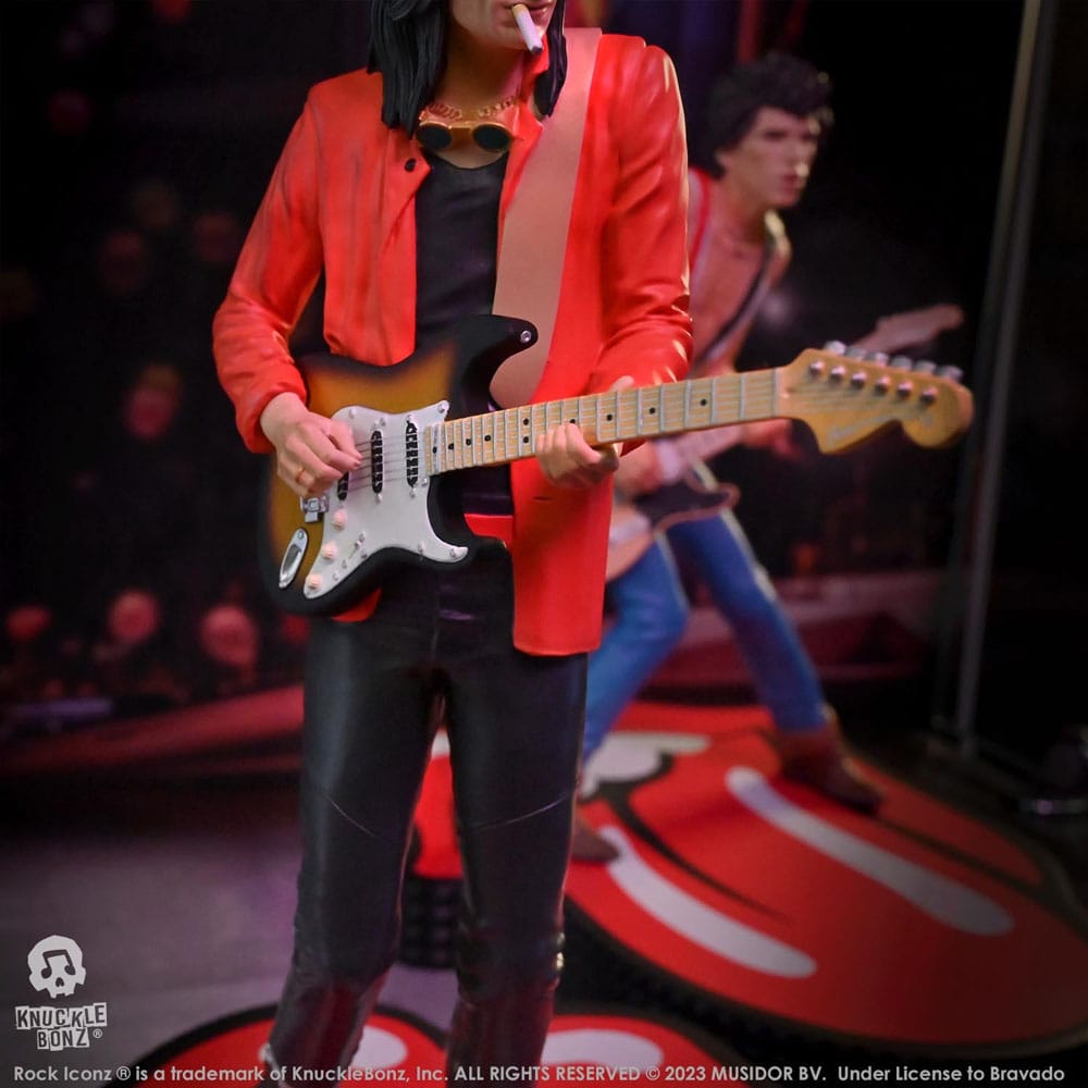 🧪 LAB | SU ORDINAZIONE The Rolling Stones Rock Iconz Statue Ronnie Wood (Tattoo You Tour 1981) 22 cm