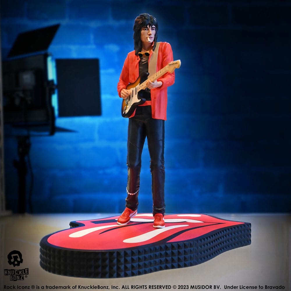 🧪 LAB | SU ORDINAZIONE The Rolling Stones Rock Iconz Statue Ronnie Wood (Tattoo You Tour 1981) 22 cm