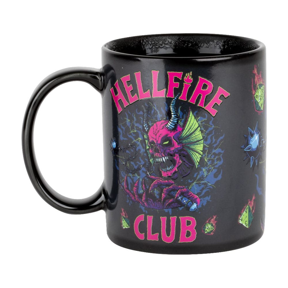 Stranger Things-Becher mit Wärmeeffekt, Hellfire Club, 320 ml – auf Bestellung gefertigt