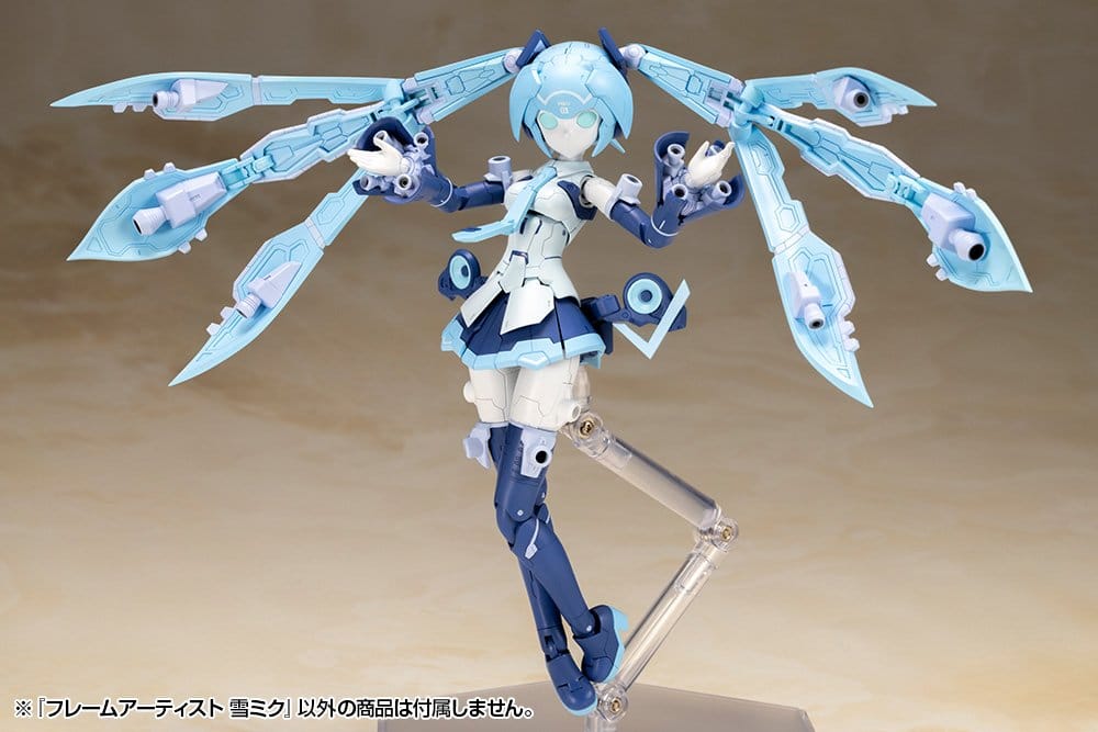 SU ORDINAZIONE Frame Arms Plastic Model Kit 1/100 Frame Artist Snow Miku 16 cm