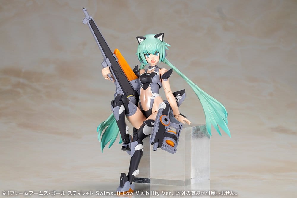 SU ORDINAZIONE Frame Arms Girl Plastic Model Kit Stylet Swimsuit Low Visibility Ver. 16 cm