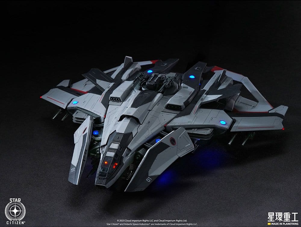 PREORDINE+ 11/2026 Star Citizen Pre-assembled Plastic Model Kit 1/100 Anvil F8C Lightning Pre-Assembled Finished Model Ver. 25 cm