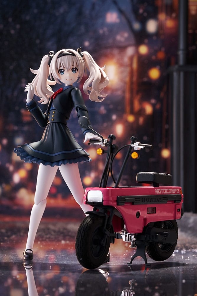 SU ORDINAZIONE Sousai Shojo Teien Plastic Model Kit 1/10 Emma Koishikawa Nocturne with Honda AB12 Motocompo 14 cm