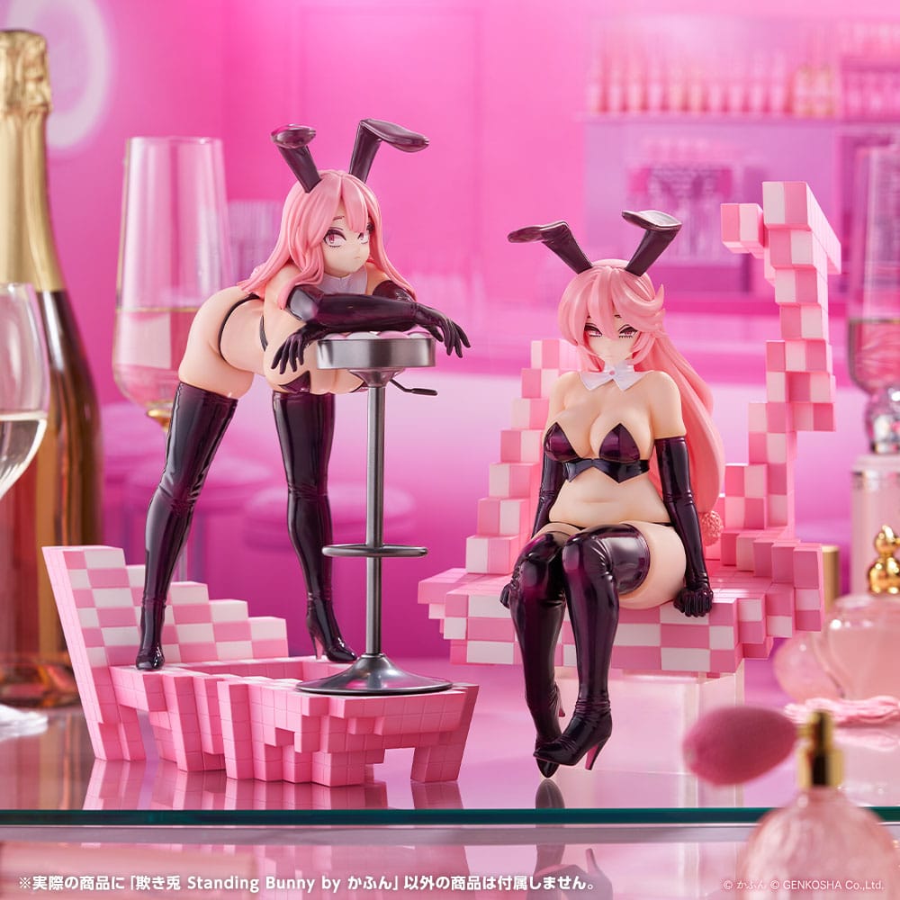 SU ORDINAZIONE Original Character Trick Bunnies PVC Statue 1/7 Standing Bunny Illustration by Kafun 24 cm