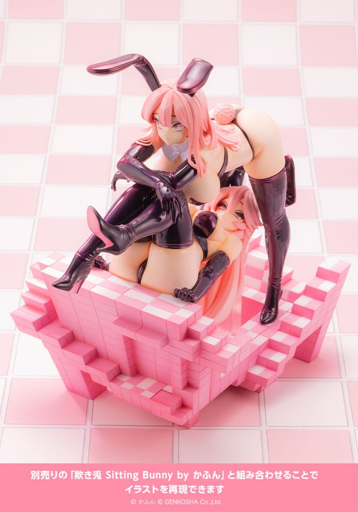 SU ORDINAZIONE Original Character Trick Bunnies PVC Statue 1/7 Standing Bunny Illustration by Kafun 24 cm