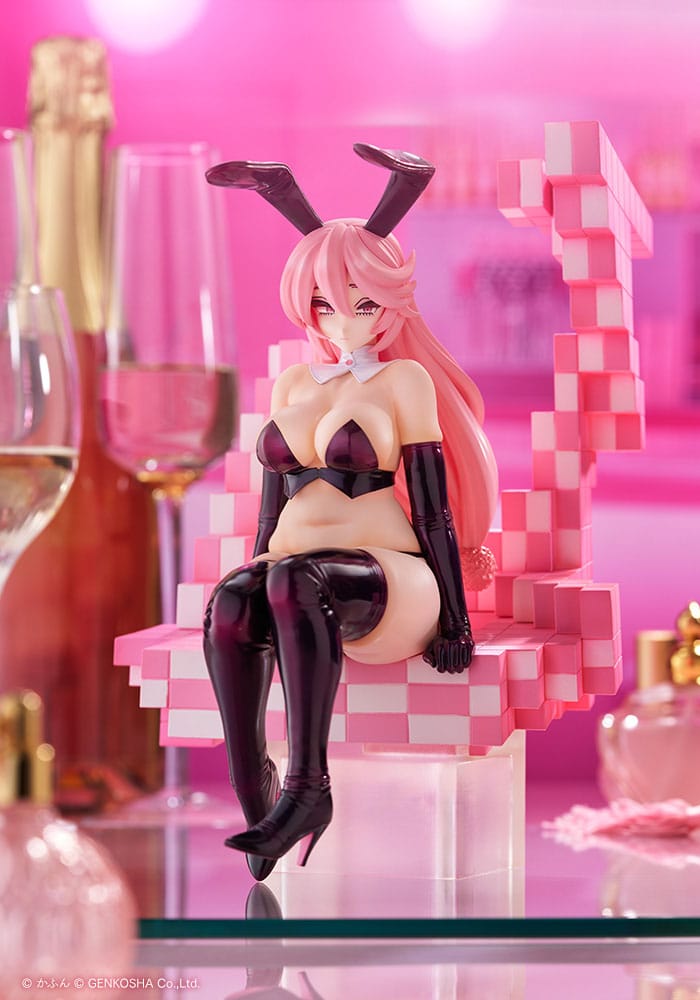 SU ORDINAZIONE Original Character Trick Bunnies PVC Statue 1/7 Sitting Bunny Illustration by Kafun 24 cm