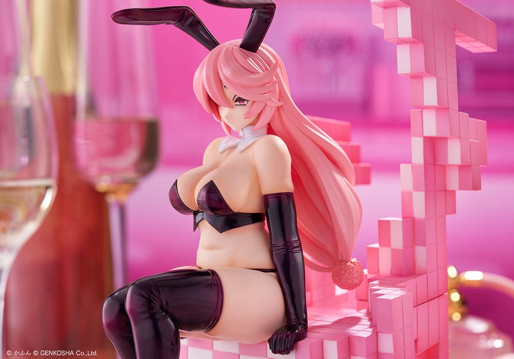 SU ORDINAZIONE Original Character Trick Bunnies PVC Statue 1/7 Sitting Bunny Illustration by Kafun 24 cm