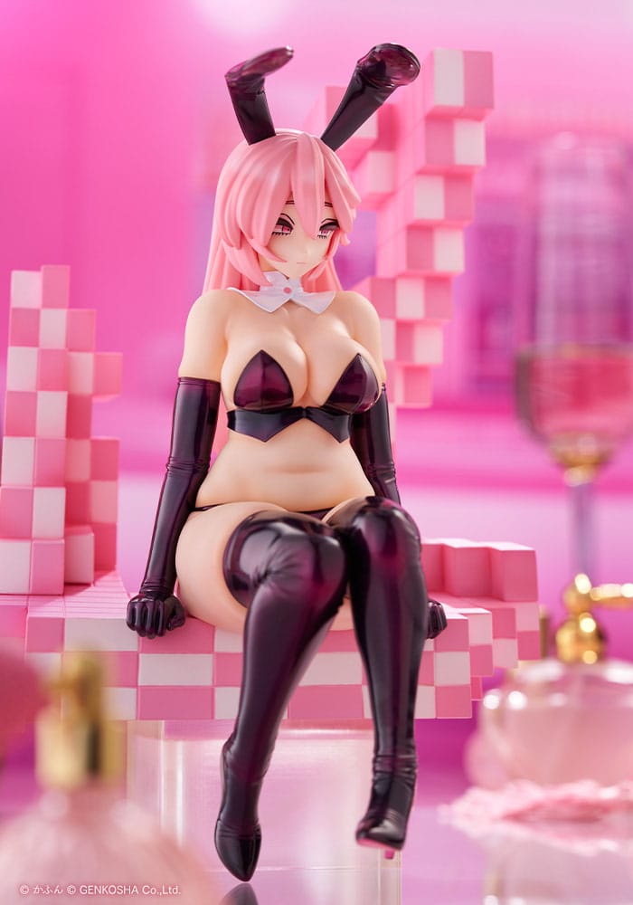 SU ORDINAZIONE Original Character Trick Bunnies PVC Statue 1/7 Sitting Bunny Illustration by Kafun 24 cm