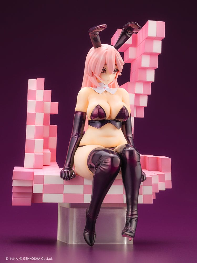 SU ORDINAZIONE Original Character Trick Bunnies PVC Statue 1/7 Sitting Bunny Illustration by Kafun 24 cm
