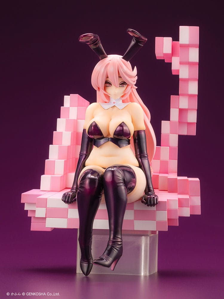 SU ORDINAZIONE Original Character Trick Bunnies PVC Statue 1/7 Sitting Bunny Illustration by Kafun 24 cm