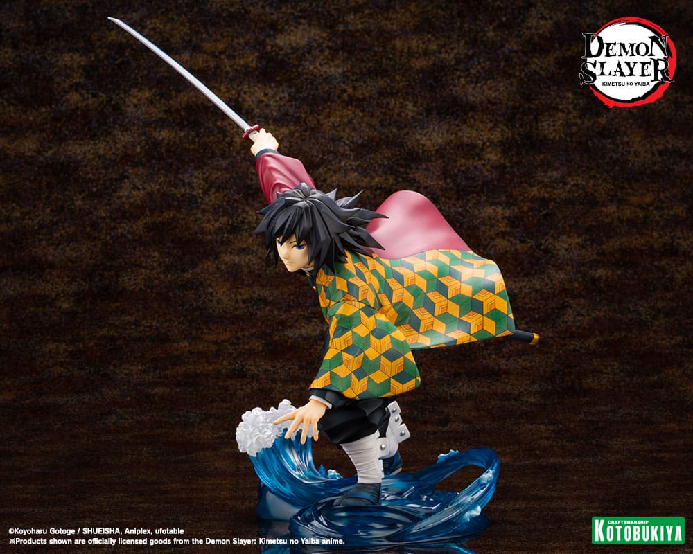 SU ORDINAZIONE Demon Slayer: Kimetsu no Yaiba ARTFXJ Statue 1/8 Giyu Tomioka 21 cm