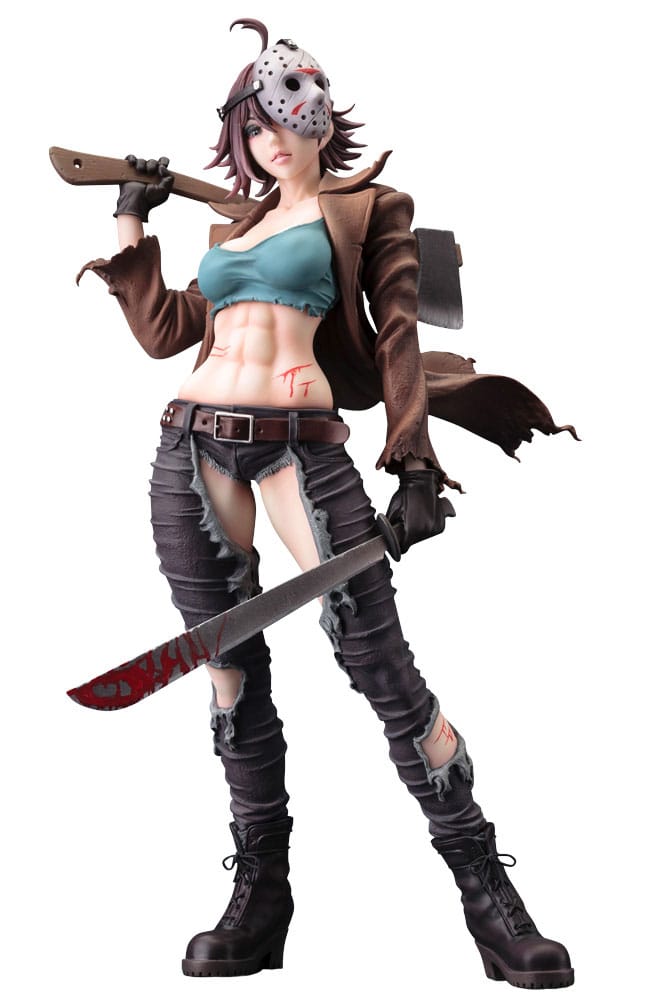 SU ORDINAZIONE Freddy vs. Jason Bishoujo PVC Statue 1/7 Jason Voorhees 2nd Edition 24 cm