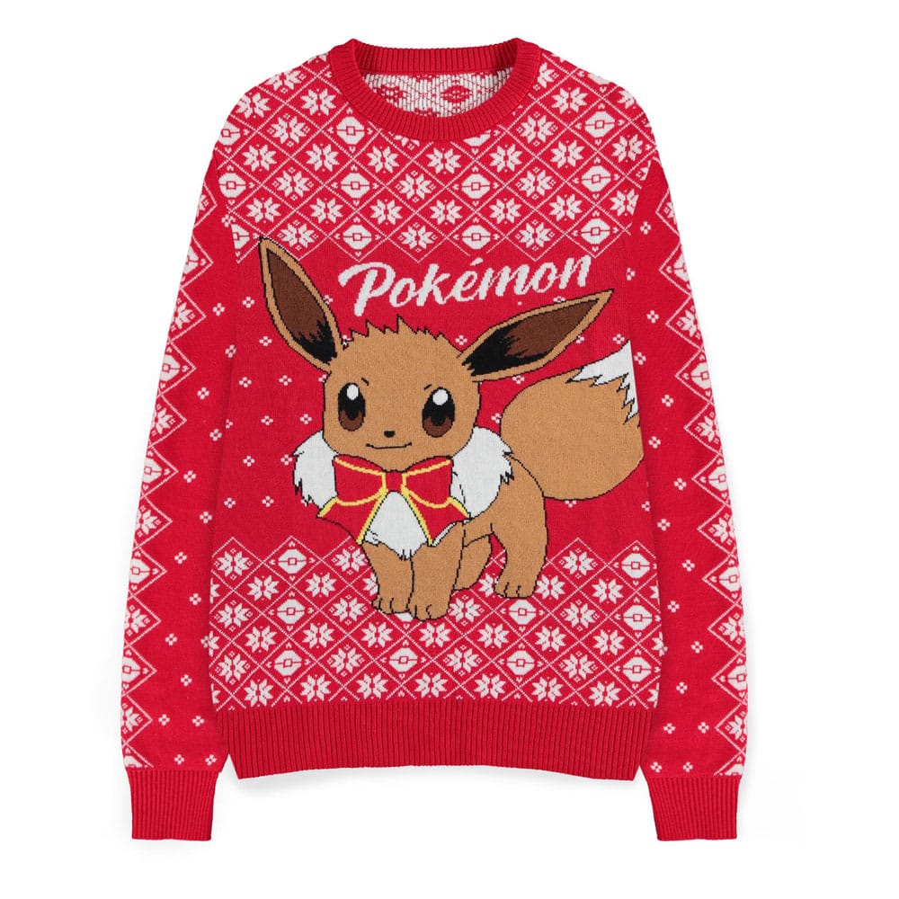 MADE TO ORDER Pokémon Sweatshirt Christmas Jumper Eevee Size S *SPECIAL PRICE*