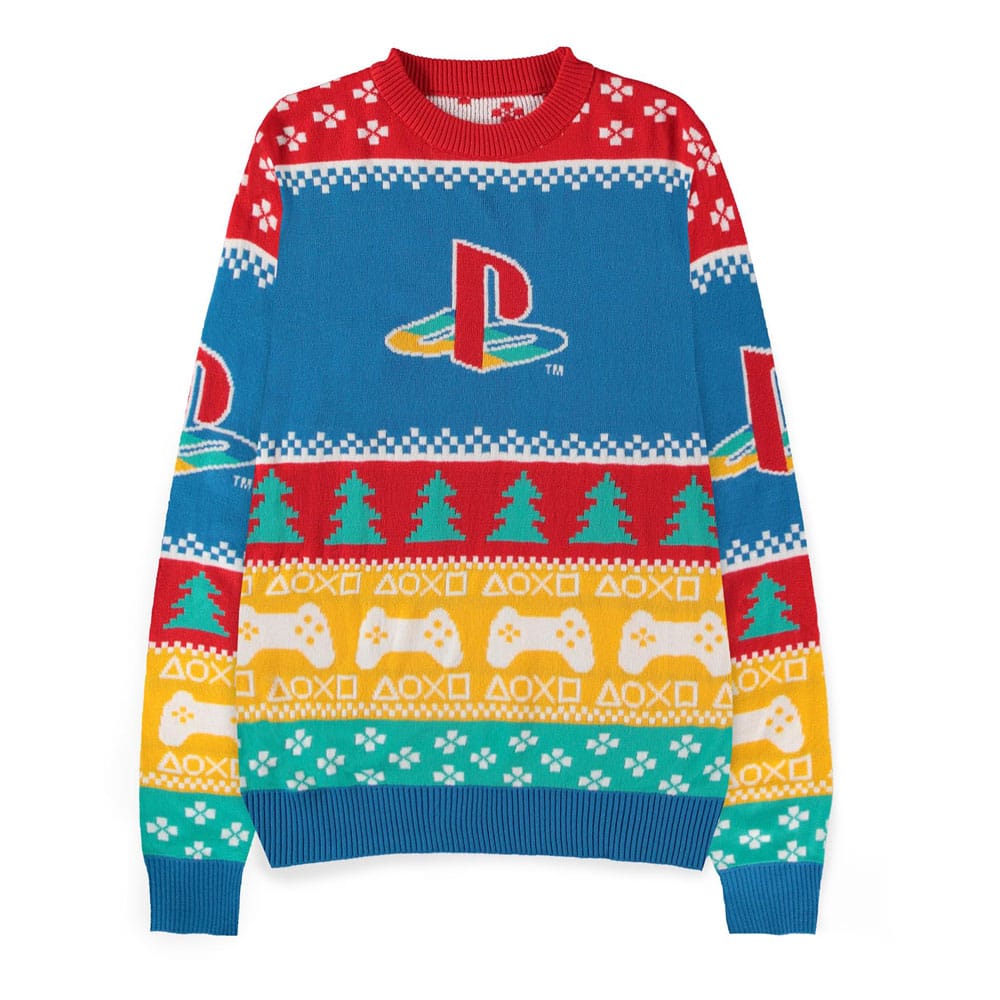 SU ORDINAZIONE PlayStation Sweater Logo (Christmas Jumper) Size S