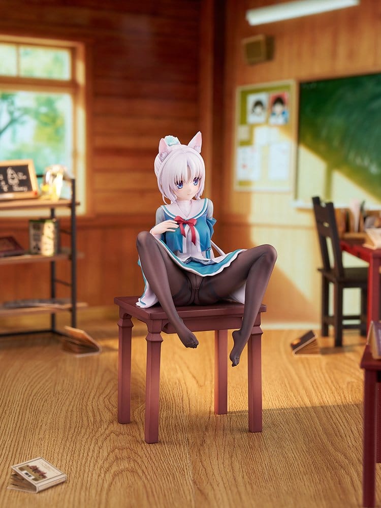 PRE-ORDER+ 12/2027 Senren*Banka PVC Figure 1/7 Yoshino Tomotake Animal Ears School Uniform Ver. 21 cm