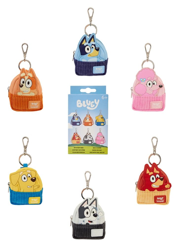 🧪 LAB | PREORDINE+ 01/2027 Bluey by Loungefly Keychains Mini Backpack Blind Box Assortment (15)