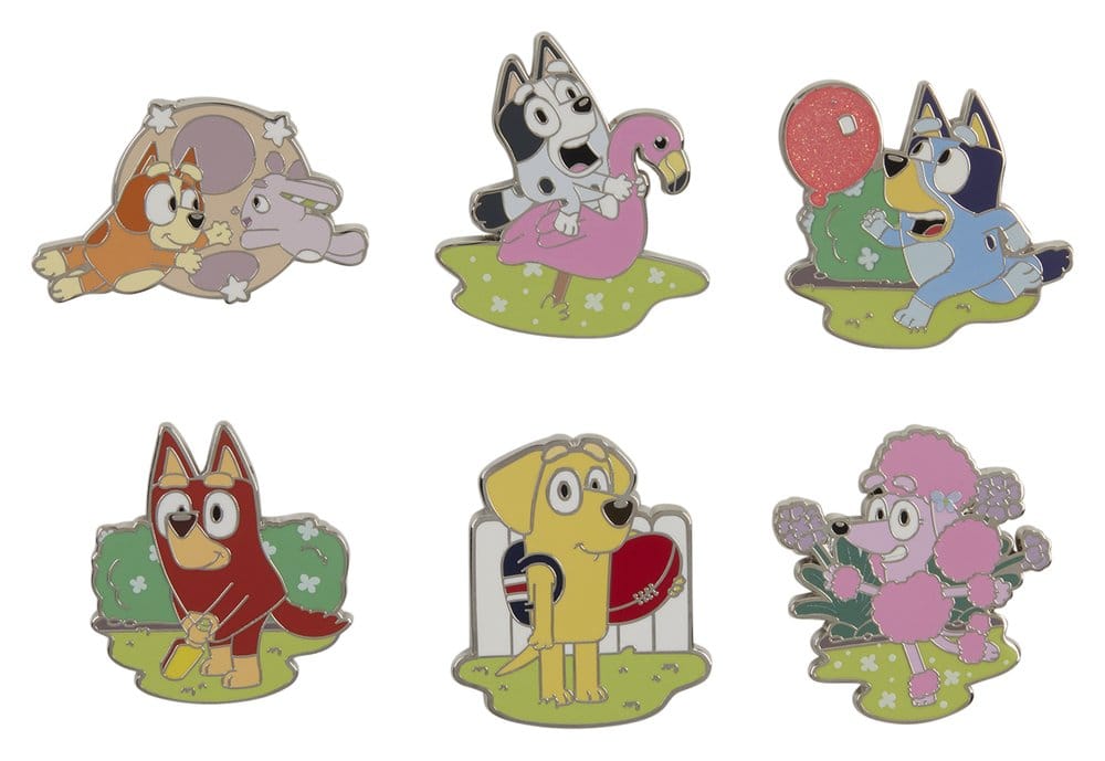 🧪 LAB | PREORDINE+ 11/2026 BBC by Loungefly Enamel Pins Bluey Characters Blind Display (12)