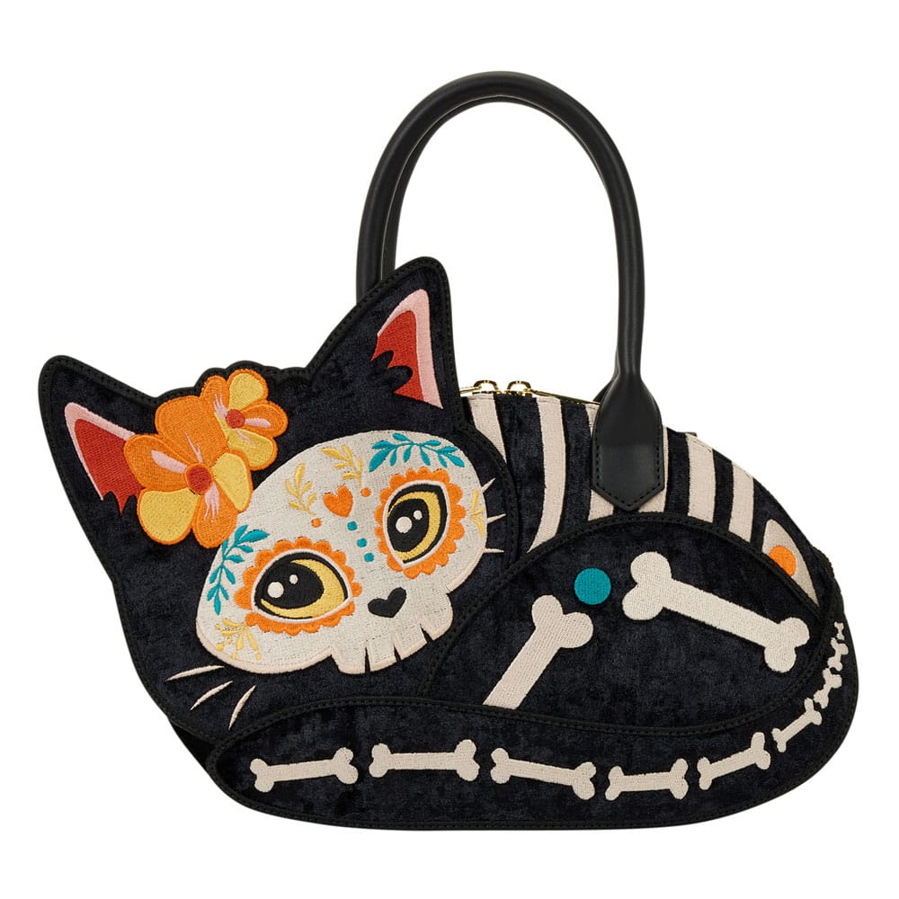 AUF BESTELLUNG ANGEFERTIGTE Loungefly Canvas-Einkaufstasche Dia de los Muertos