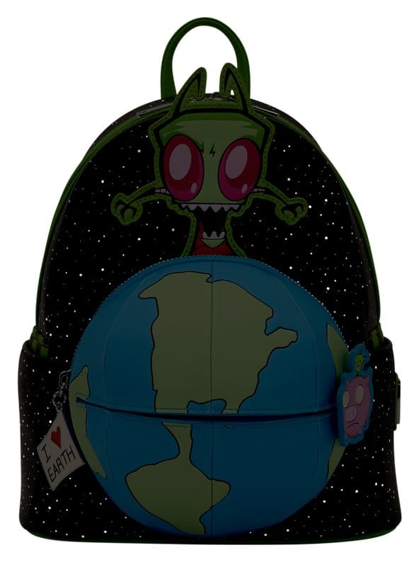 🧪 LAB | SU ORDINAZIONE Nickelodeon by Loungefly Mini Backpack Invader Zim Glow