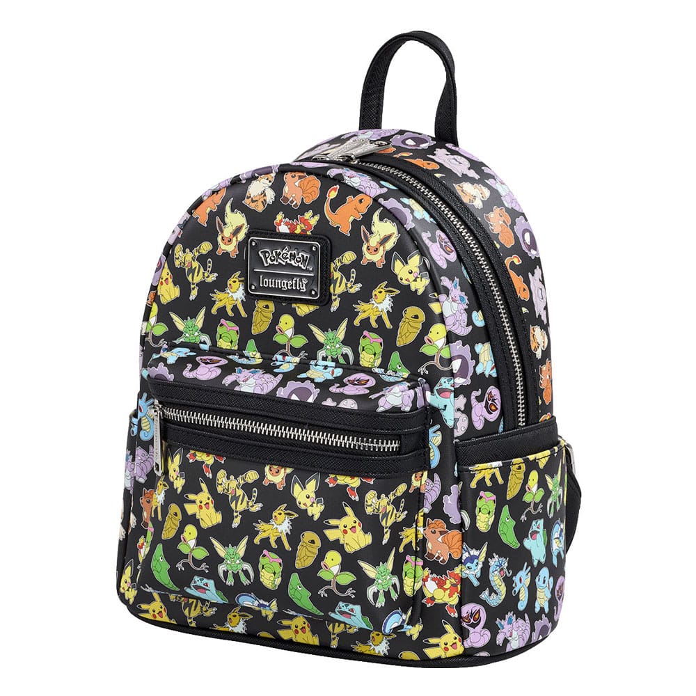 SU ORDINAZIONE Pokemon by Loungefly Mini Backpack Multi Character All Over Print