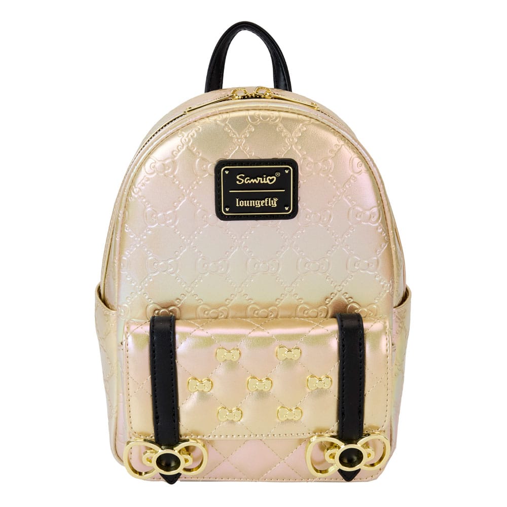 SU ORDINAZIONE Hello Kitty 50th Anniversary by Loungefly Mini Backpack Metallic Gold *PREZZO SPECIALE*