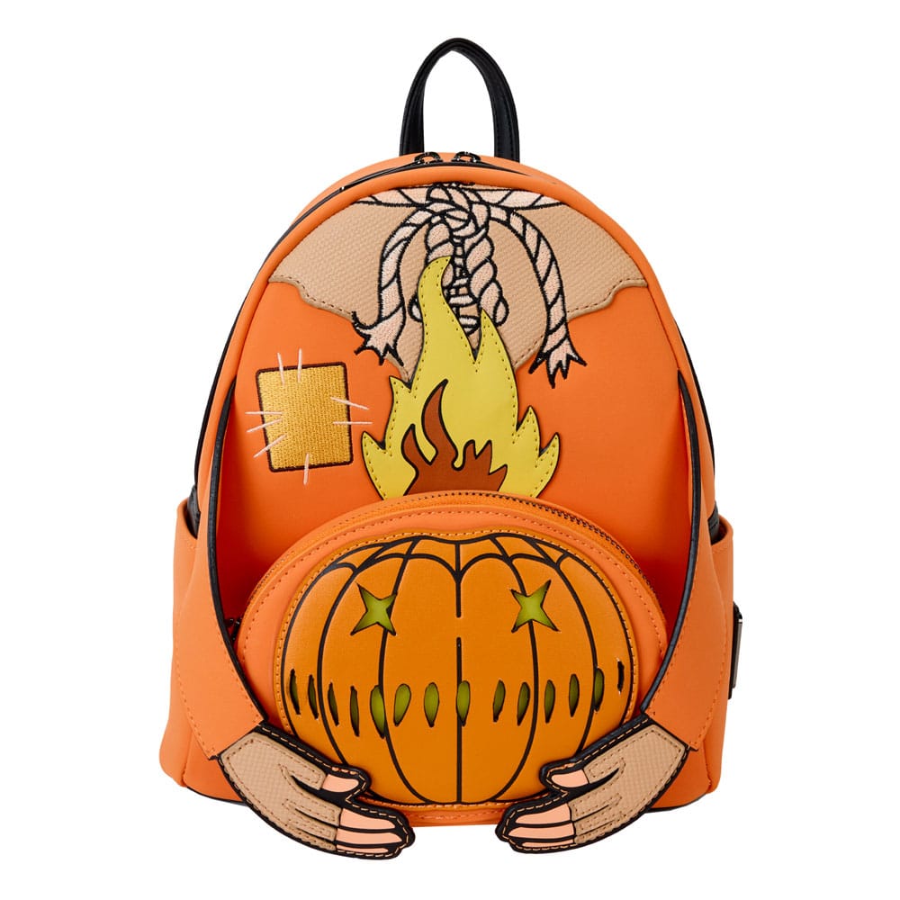 AUF BESTELLUNG HERGESTELLT: Trick R Treat von Loungefly Mini-Rucksack Flaming Head *SONDERPREIS*