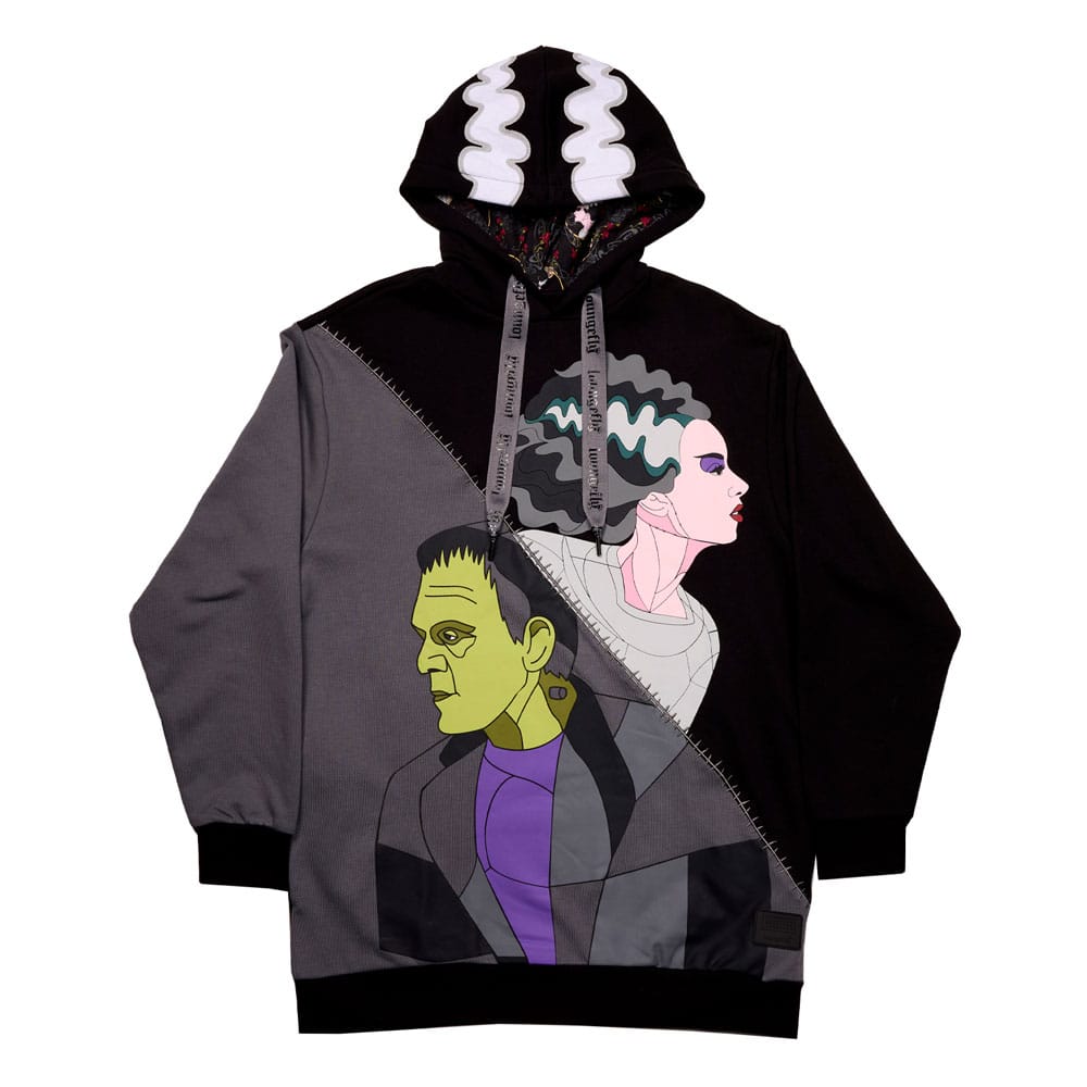 SU ORDINAZIONE Universal Monsters by Loungefly Hoodie Sweater Unisex Bride of Frankenstein Size L *PREZZO SPECIALE*
